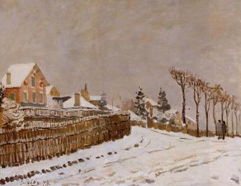 阿爾弗萊德 西斯萊 Snow at Louveciennes 阿爾弗萊德 西斯萊 Snow at Louveciennes